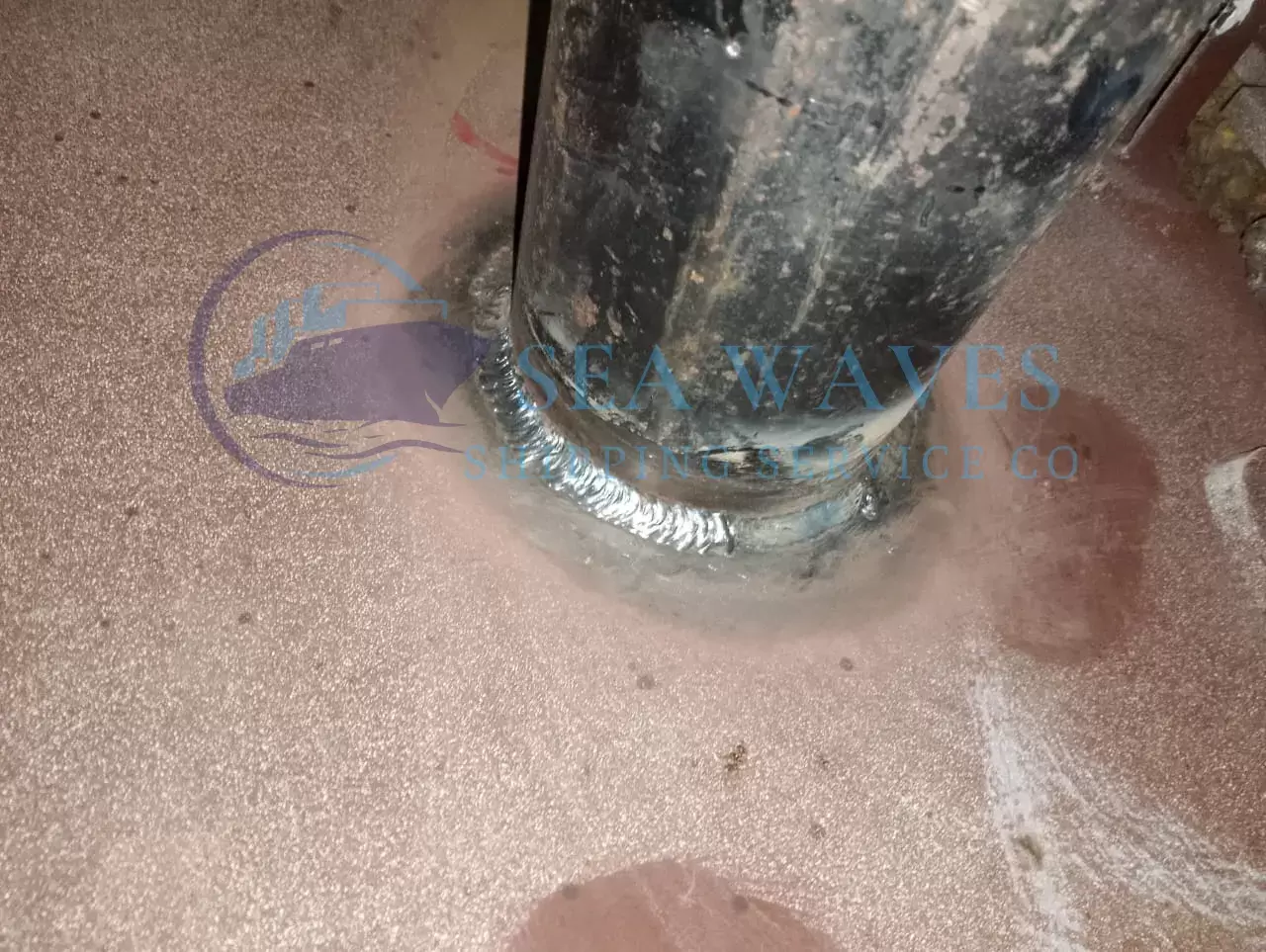 Metal work on MV SAFEEN